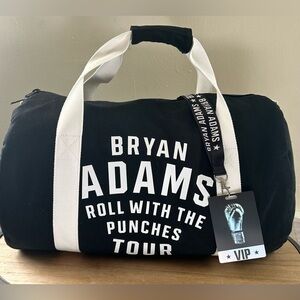 NEW! Bryan Adams “Roll With The Punches”Tour Duffel Bag, Laminate & Lanyard Set
